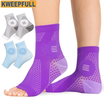 1 чифт Чорапи при Невропатия за Жени И Мъже, Успокояващ Чорапи при Подошвенном Фасците, Компресия Чорапи без Пръсти за облекчаване на болки в Краката