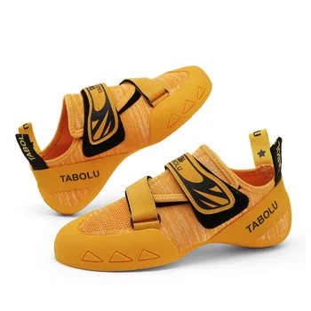 2023 Нова професионална скално катерене обувки за мъже, жълти и сини спортни маратонки за момчета, младежки спортни обувки за катерене