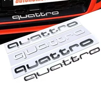 ABS Автомобилни Стикери Емблема на Багажника Предни Иконата на Етикети за Audi Quattro Q3 S3 A3 A5 A6 A4 RS3 RS6 A2 Q5 Q2 S5 RS7 RS4 RS5 Аксесоари