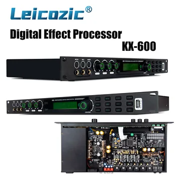 Процесор ефекти Leicozic KX600 Професионален караоке Цифров эффектор Pro Audio Processador Озвучителна система за домашно кино 110/220 v