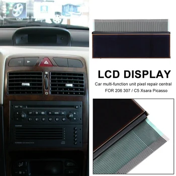 LCD дисплей на централната навигатор автомобил за Peugeot 206 307 Citroen C5 Xsara Picasso Многофункционален блок Pixel Repair