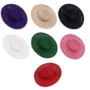 Лененото чародеи Ленти за шапки САМ Colrful Pillbox Hat прическа Per Y1QD