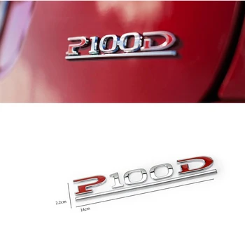 1x P100D P90D P85D P75D Подчертайте Буква ABS Емблемата на Колата За Полагане на Икона на Багажника Стикер Червен Черен за Tesla, Модел 3 Модел X Модел S
