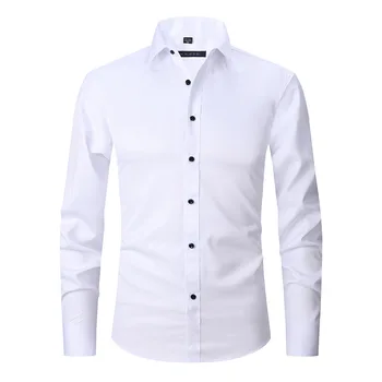 мъжки социална риза pri, тънки бизнес ризи, мъжки ежедневни елегантни ризи с дълъг ръкав, блузи, потници, мъжки марка дрехи