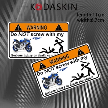 Безплатна доставка KODASKIN Емблемата на 2D етикети vinyl стикер за мотоциклет графично предупреждение Лого, МОТО, ЗА YAMAHA R1