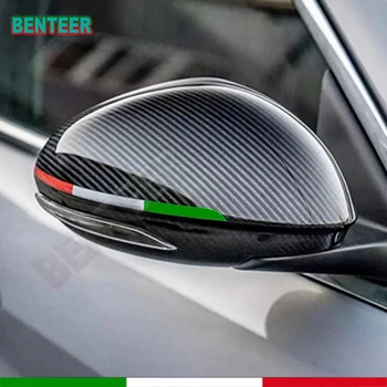 2 елемента Италия Италианско Огледало за Обратно виждане на Колата Стикер Стикер За Alfa Romeo Giulia Giulietta Stelvio Brera 147 156 159 TI