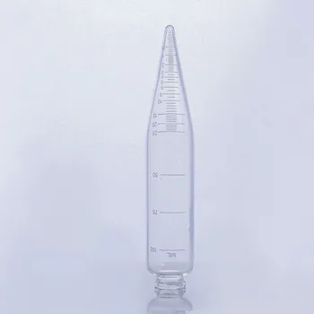 стъклена градуированная центрифужная тръба обем 1 бр 100 мл стъклен цилиндър лабораторни прибори за отделяне на масло