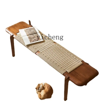 Столче за легла от скандинавския ратан, спалня, домашно пробна педала на изпражненията за смяна на на обувките