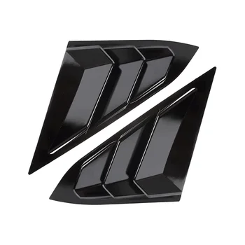 Щори на задното странично стъкло за Honda Civic Седан 2016-2021 Аксесоари за Покриване на вентилационни отвори - мрачен черен