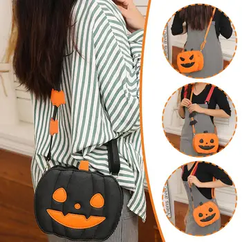 Чанта с тиква за Хелоуин, дамски забавна чанта-демон през рамо с една облегалка, скъпа дамски оригинална чанта Q9W9