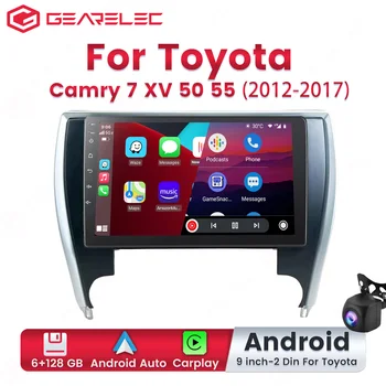 Радиото в автомобила Android 12, мултимедиен плейър за Toyota Camry 7 XV 50 55 2012-2017 версия за Близкия Изток/Южна Америка, Carplay
