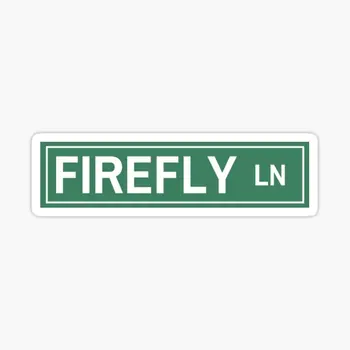 Firefly Lane Уличен Знак Светулка Lane F 5ШТ Автомобилни Стикери за Стая, Забавни Стикери за Стена, Автомобилен Хладилник, Интериор за Дневната, Аниме
