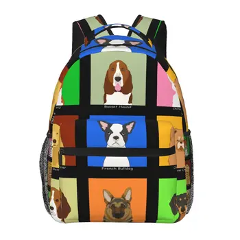 Мъжки женски раница от колекцията на Cartoon Buddy Dog, училищен чанта за жени, мъже модерна чанта 2023, ученическа раница