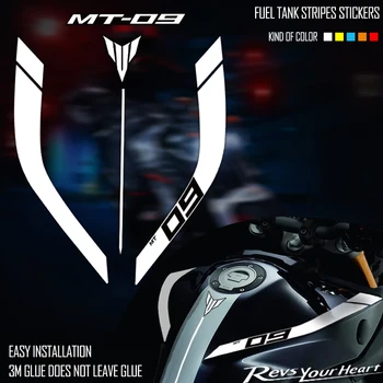 НОВА стикер на мотоциклет 3M Racing MT-09, Етикети на резервоар за гориво, Аксесоари с логото, Непромокаеми за Yamaha Mt09 09 Mt, mt-09