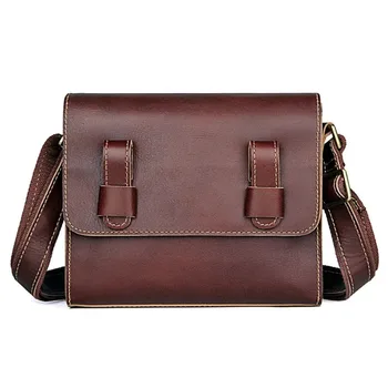 Висококачествена Мъжка Дамска чанта от естествена кожа, малка чанта през рамо за мини-таблет, офис чанти-незабавни посланици, мъжка чанта през рамо-тоут