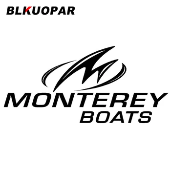 Автомобилни стикери с логото на BLKUOPAR Monterey Boats, индивидуални стикери водоустойчив слънчеви стикери за лаптопи, защитено от надраскване, автомобилни продукти