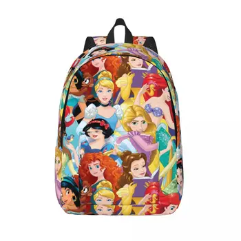 Раница Disney Princess Belle за ученички в гимназията snow white Ариел, чанта за книги, Мъжки Женски с раница подарък