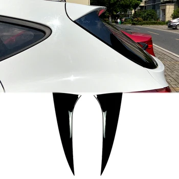 Чифт лъскави черни сплиттеров на задното стъкло, странични спойлери, канардов, престилки, накладки за Hyundai IX35 2010-2017 Стайлинг автомобили