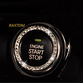 Ключодържател Запалване Crystal Car Engine Start Stop за Hyundai ix35 iX45 Sonata, Verna, Solaris, Elantra, Veracruz, Tucson, SantaFe
