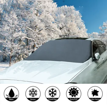 Зима Нов автомобил Антиснежный Магнитен сенника на Предното стъкло на колата Снежна козирка Водоустойчив Защитен калъф предното стъкло на автомобила