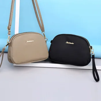 дамска чанта за през рамото от 2021 г.: модни проста оксфорд холщовая чанта за телефон, стилна чанта през рамо, малка чанта.
