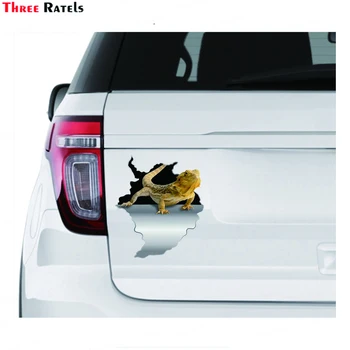 Стикер за декор на автомобила Three Ratels I702 с ящерицей и рептилией броня, багаж, за Macbook