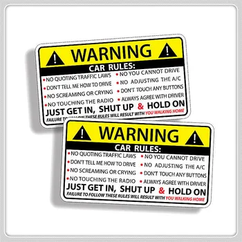 10x6 см Правила, Предупреждение За Безопасността на превозното средство на Стикер PVC Auto Стикер за Jeep Grand Cherokee Xj Wk2 Wj Wrangler Jl Compass