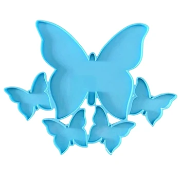 Силиконовата висулка-пеперуда, формата, от епоксидна смола, за да проверите за производство на декоративни орнаменти
