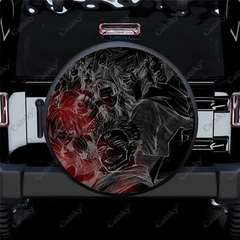 Автомобилни аксесоари от аниме Yuji Итадори, Калъф за резервна гума, Водонепроницаемое украса за колелата, Защита за камион, suv, теглич 14-17 инча