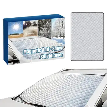 Магнитен снежна щит за защита на превозното средство от замръзване, сенника на предното стъкло, Дебели Снежна щит, Преносим защита от замръзване.