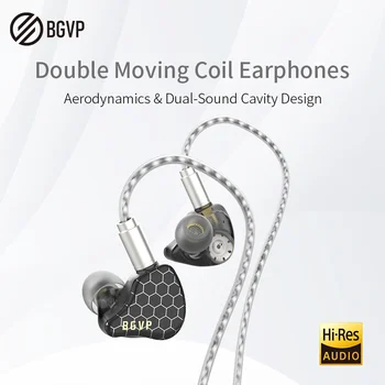 BGVP Scale Pro 1BA + 1DD Хибридни ушите 3,5 мм Жичен основната част Слушалки с Микрофон 6D Звукови Ефекти Слот Спортни Слушалки