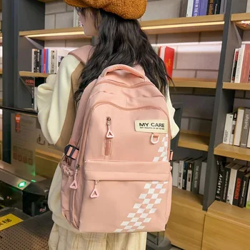 Новият Южнокорейски модерен скъпа раница за жени за почивка сред природата, за пътуване, за багаж, Найлонов училище раница за студенти