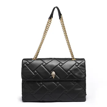 Марка INS дамска чанта с верига във формата на главата на бухал, стилен клатч, вечерна дамска чанта, дамски модерна чанта от изкуствена кожа с диаманти за момичета, висококачествена чанта