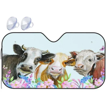 Сенника на предното стъкло Пролет Крава, Цвете Селска къща сенника на Предната Стъкло на колата от UV-козирка Разтегателен Кола