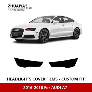 За AUDI A7 2016-2018 Външна фаровете на колата със защита от надраскване PPF предварително нарязани на защитно фолио ремонт на филм автомобилни стикери аксесоари