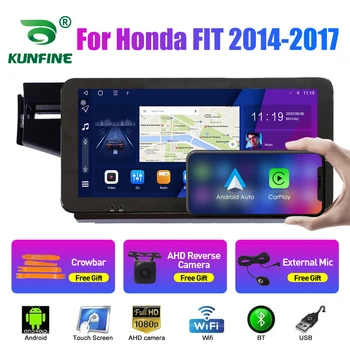 10,33-Инчов Автомобилен Радиоприемник За Honda FIT 14-17 LHD/RHD 2Din Android Восьмиядерный Кола Стерео DVD Плейър GPS Навигация QLED Екран Carplay