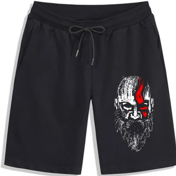 Шорти God of War Kratos модни Шорти От 100% памук Мъжки Шорти, къси панталони за мъже къси Панталони на едро