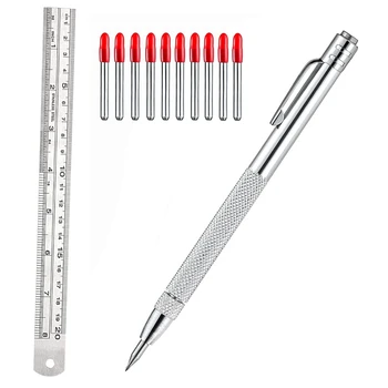 Преносимото маркировочный съвет Metal Scribe, алуминиева писалка за гравиране върху стъкло / Керамика / метална листа