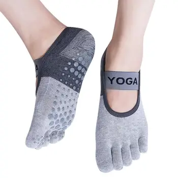 Красиви Дамски чорапи с пет пръста в глезена, Памучни чорапи за фитнес, Йога, Пилатес, Модни Чорапи за момичета в стил харадзюку без чорапи, Новост