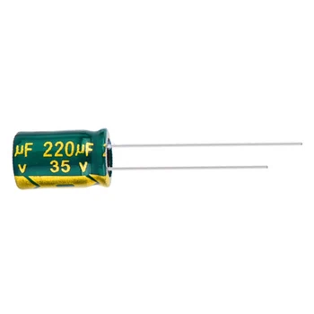 20pcs 35V220UF 8*12 ММ и Висококачествени Алуминиеви електролитни кондензатори 220 ICF 35 В С ниско съпротивление esr/импеданс висока честота 8*12 Mm 20%