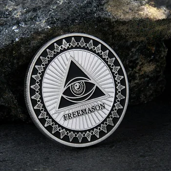 Монета Freemason Challenge С много повече подробности, военни монети масони, разработени от ветерани на въоръжените сили, един Чудесен подарък