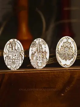Печат на восъчните печати Главата на Лунния град-замък Нов модел за печат със собствените си ръце, Scrapbooking, Пликове, Покани, Подаръци, занаяти, накити