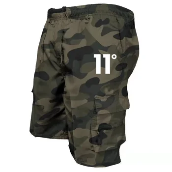 Модерен мъжки военни панталони-карго, мъжки тактически пятиточечные къси панталони, спортни панталони с големи джобове, модерни ежедневни спортни шорти-cargo