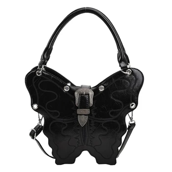Чанта-тоут във формата на пеперуда, чанта през рамо от изкуствена кожа, модерна чанта през рамо, чантата си, просто чанта, ежедневни чанти-месинджър 517D