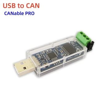 Контролер гуми USB to CAN CANABLE PRO candlelight CANBUS радиоприемник ADM3053 изолиран модул анализатор последователно протокол конвертор