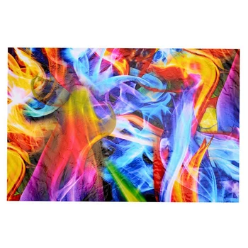 3X Гидрографическая филм Rainbow Flames, фолио за печат с пренасяне на вода, Гидропленка 50 см x 100 см