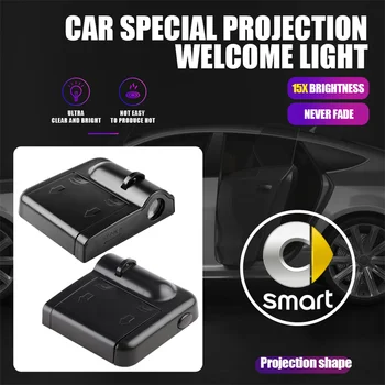 Auto Емблемата на Вратата на Колата Добре Дошли Светлина Безжичен Лазерен Проектор LED За Mercedes Benz SMART CLK CLA A180 W108 W201 W212 C300