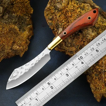 Нож за оцеляване на открито от стомана 5Cr13Mov, мъжки преносим нож за самозащита, военно-тактически джобен нож за лов и риболов