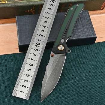 Висококачествен сгъваем нож Wootz Стомана с висока твърдост, преносим, джобен нож за оцеляване на открито, инструменти за къмпинг, лов и EDC