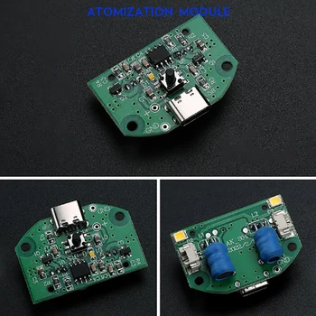 Зелен Мини-Овлажнител USB Type-C С Двойна Спрей за Глава За Тестване Мъгла САМ Kit DC 5V Спрей И Печатна Платка С